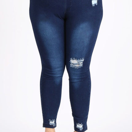 4X5X-5X6X Plus Jeggings Denim Pants