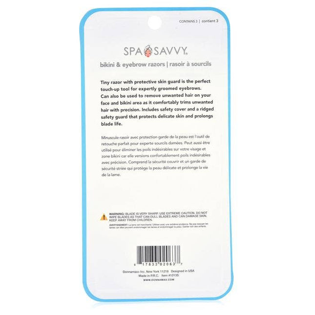 PACK OF 3 BIKINI AND EYEBROW RAZOR