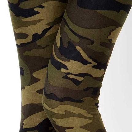 CAMOUFLAGE PRINT LEGGINGS: CAMO