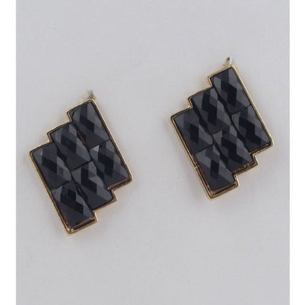 Faux stone earrings