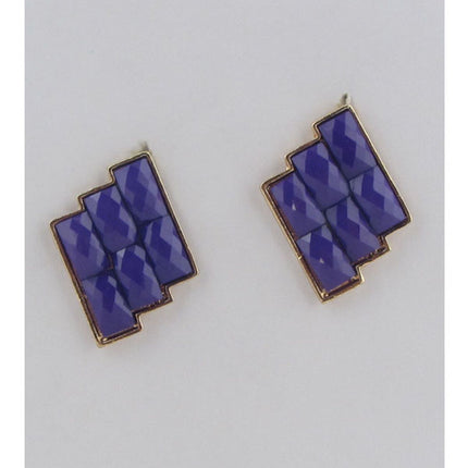 Faux stone earrings