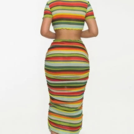 Color Me Mine Beach Sarong Skirt Set