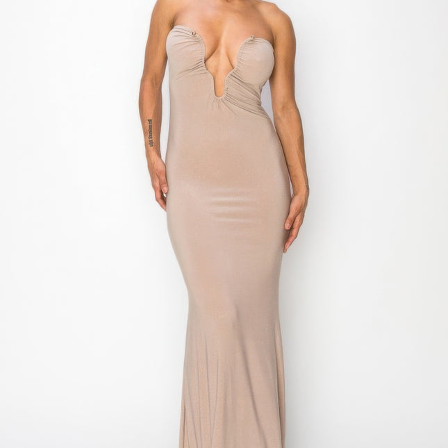 Glitter Ity Tube Maxi Dress