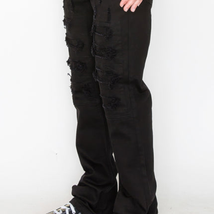 Bootcut Rip & Repair Colored Jeans