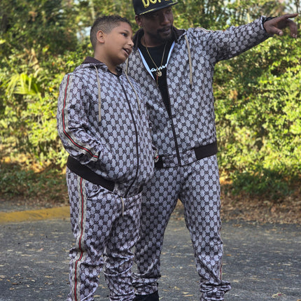Men's brown 2pc GG tracksuit
