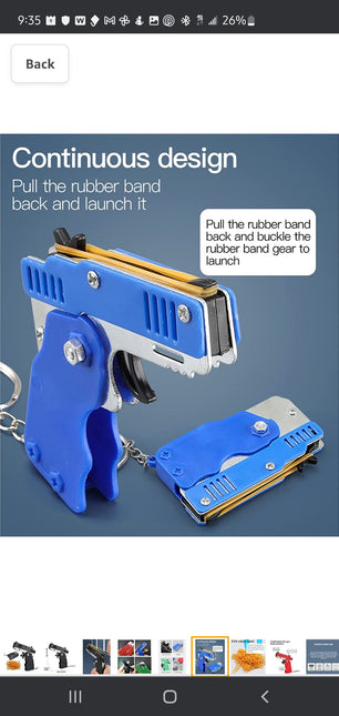 Rubber Band Toy Gun