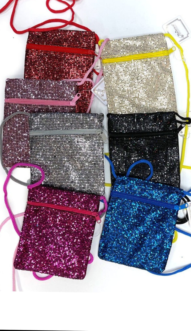 Glittery coin purse