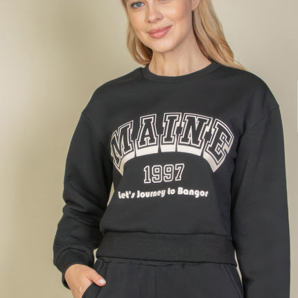 Graphic Drop Shoulder Sweatshirt