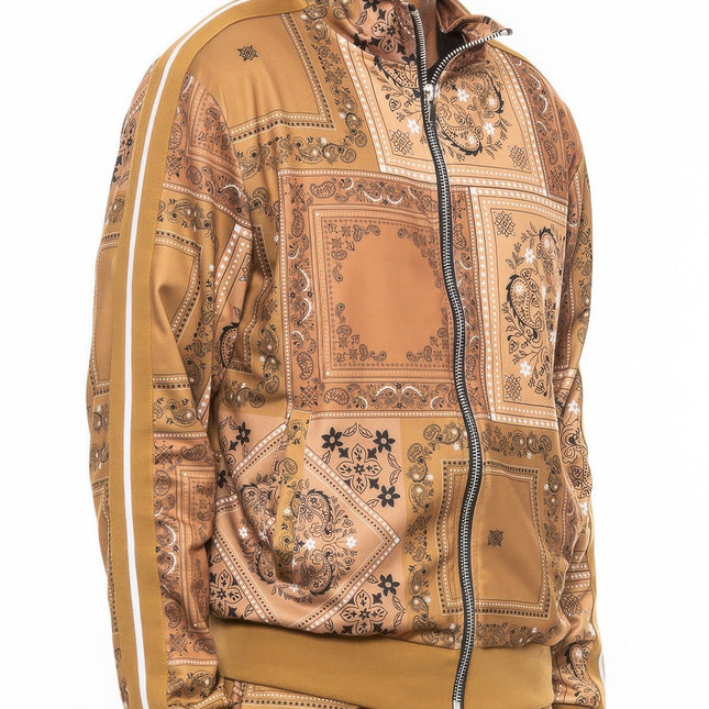 Mens Paisley Bandana Track Jacket