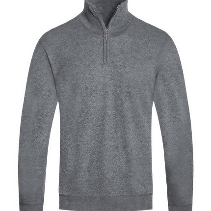 Mens Knit Quarter Zip Sweater
