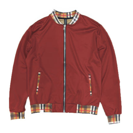 Checkered Plaid Waist Band Track Set