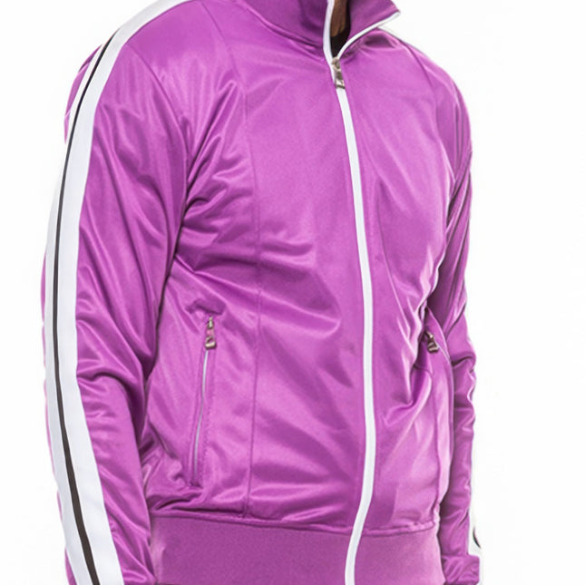 Single Stripe Tape Track Jacket