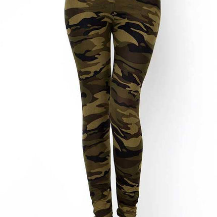 CAMOUFLAGE PRINT LEGGINGS: CAMO