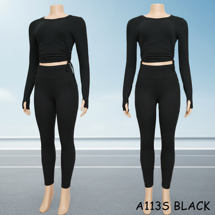 Black Yoga Set