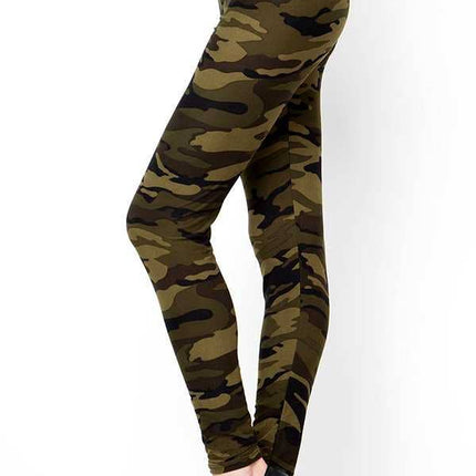 CAMOUFLAGE PRINT LEGGINGS: CAMO