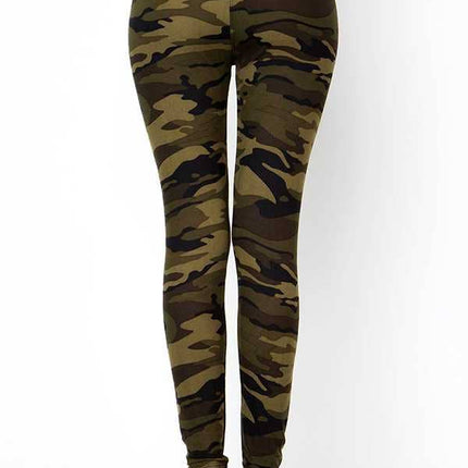 CAMOUFLAGE PRINT LEGGINGS: CAMO