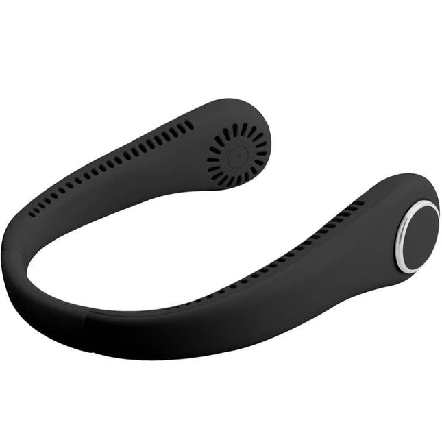Black cool breeze neck fan