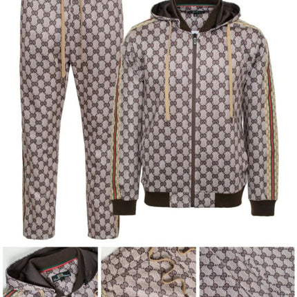 Men's brown 2pc GG tracksuit