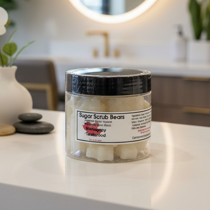 Sugar Scrub Bears (Mahogany Teakwood)