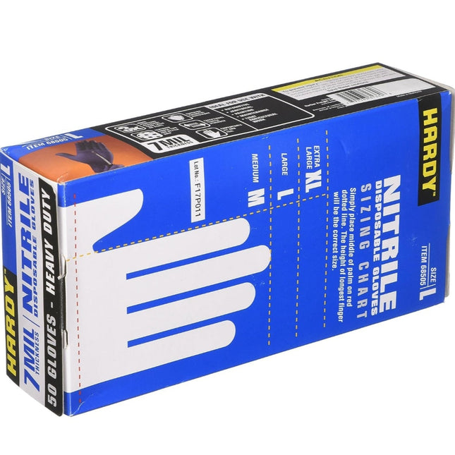 XL Disposable rubber gloves 7mil