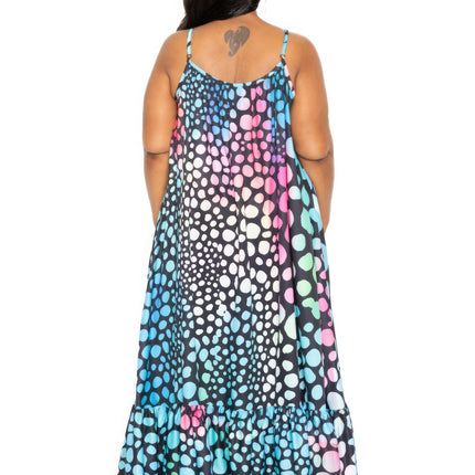 Printed Voluminous Maxi Dress