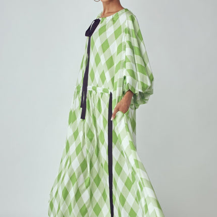 Balloon Sleeves Very Over Fit Pocketed Dress