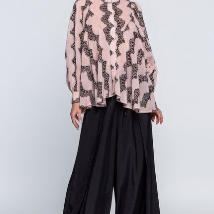 See Through Shirt With Lace Detail